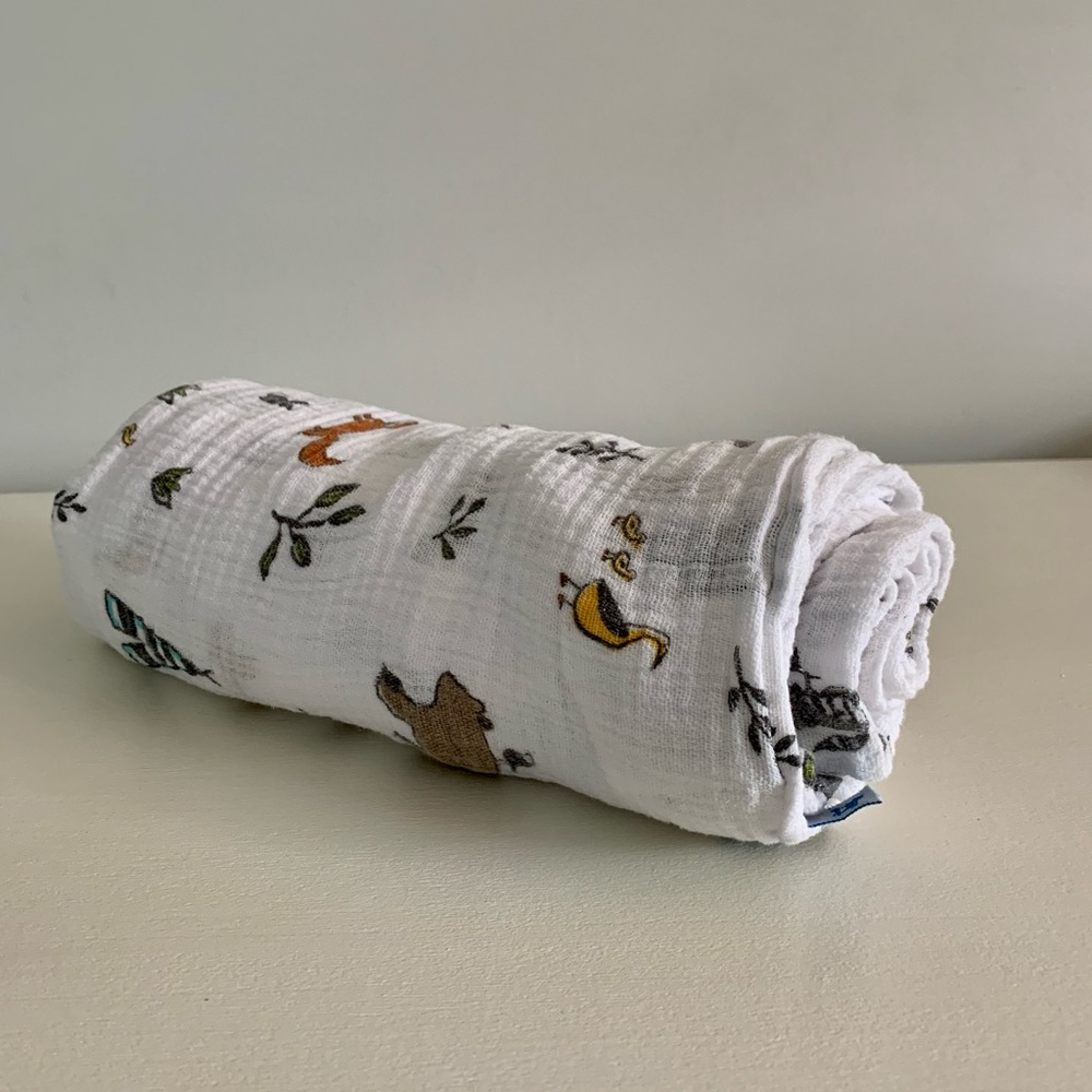 🦊 Little Unicorn Forest Swaddle